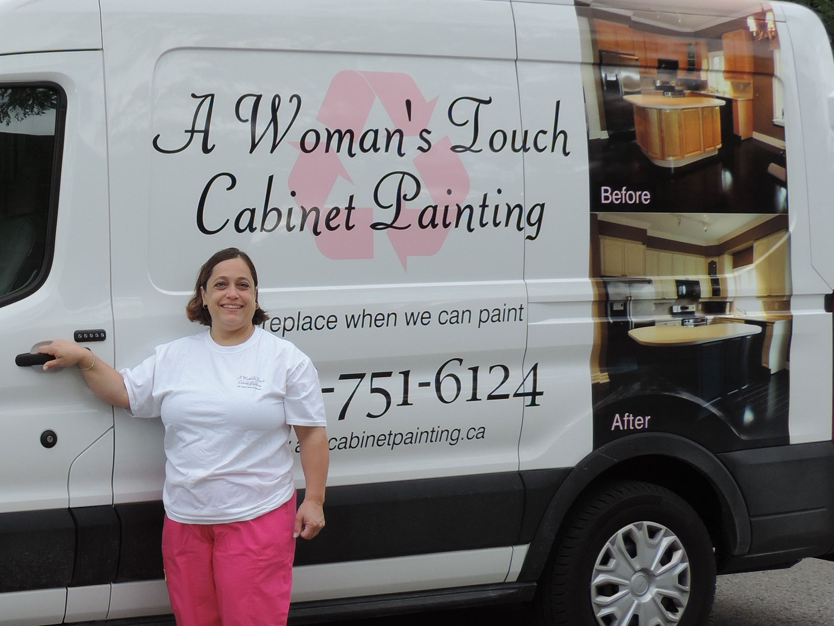 A Woman's Touch Cabinet Painting photo 1